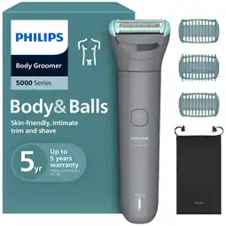 MediaMarkt Philips Bg3485/15 Philips Series 3000 Bodygroomer Incl. 3 Opzetkammen Grijs aanbieding