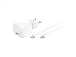 MediaMarkt Belkin 30w Usb‑c Snellader Met Pps – Wit (incl. 1m Naar Lightning Kabel) aanbieding