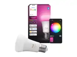 MediaMarkt Philips Hue Led A60 Wit En Gekleurd Licht E27 Fitting Slimme Ledlamp aanbieding