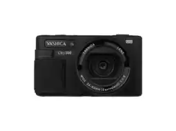 MediaMarkt Yashica City 300 Black Incl. Quickflash Mini Camera Flash (50mp) Compactcamera Zwart aanbieding