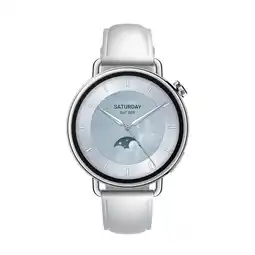 MediaMarkt Xiaomi Watch S4 41mm Fluororubber Strap - White Smartwatch Wit aanbieding