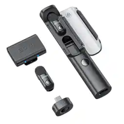MediaMarkt Boya Magic 03 Wireless Mic – 2 Tx + Rx Type-c & 3.5mm Incl. Charging Case Microfoon Zwart aanbieding