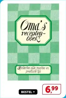 Boekenvoordeel Oma's recepten boek aanbieding