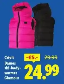 Lidl Crivit Dames ski-body- warmer Glamour aanbieding