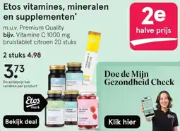 Etos Etos vitamines, mineralen en supplementen aanbieding