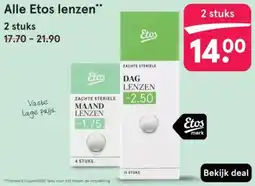 Etos Alle Etos lenzen aanbieding