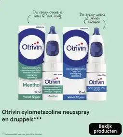 Etos Otrivin xylometazoline neusspray en druppels aanbieding