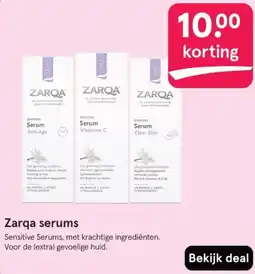 Etos Zarqa serums aanbieding