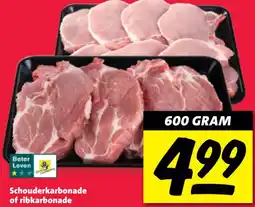 Nettorama Schouderkarbonade of ribkarbonade aanbieding