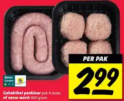 Nettorama Gehaktbal panklaar of verse worst aanbieding