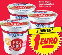 Nettorama Bauer magere vruchtenyoghurt aanbieding