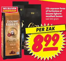 Nettorama L'Or espresso forzo of fortissimo of Douwe Egberts excellent bonen aanbieding