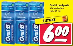 Nettorama Oral-B tandpasta aanbieding