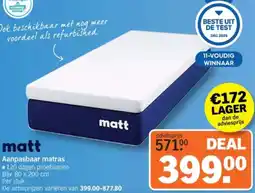 Albert Heijn Matt Aanpasbaar matras aanbieding