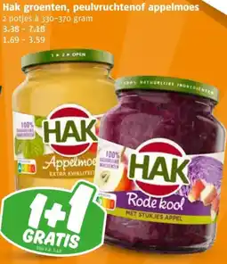 Poiesz Hak groenten, peulvruchtenof appelmoes aanbieding