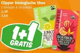Poiesz Clipper biologische thee aanbieding