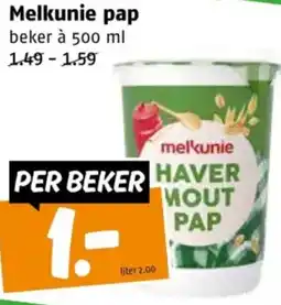 Poiesz Melkunie pap aanbieding