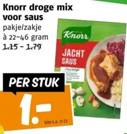 Poiesz Knorr droge mix voor saus aanbieding
