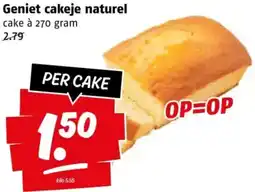 Poiesz Geniet cakeje naturel aanbieding