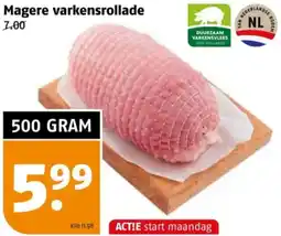 Poiesz Magere varkensrollade aanbieding