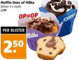 Poiesz Muffin Oreo of Milka aanbieding