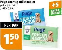 Poiesz Page vochtig toiletpapier aanbieding