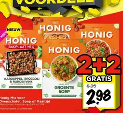 Vomar Voordeelmarkt Honig Mix voor Ovenschotel, Soep of Maaltijd aanbieding