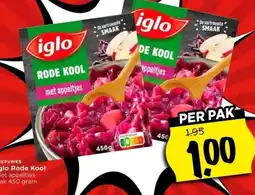 Vomar Voordeelmarkt DIEPVRIES Iglo Rode Kool aanbieding