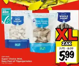 Vomar Voordeelmarkt Super Choice Wok, Easy Peel of Tijgergarnalen aanbieding