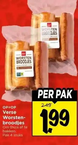 Vomar Voordeelmarkt Verse Worsten-broodjes aanbieding