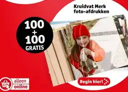 Kruidvat Kruidvat Merk foto-afdrukken aanbieding