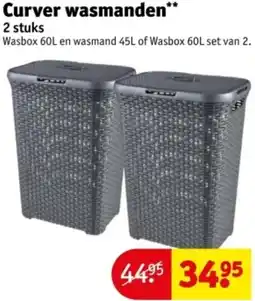 Kruidvat Curver wasmanden aanbieding