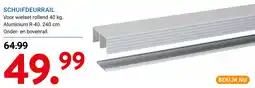 Kluswijs Schuifdeurrail aanbieding