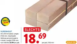 Kluswijs Vurenhout aanbieding