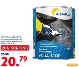 Kluswijs Aquaplan aqua-stop aanbieding