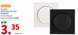 Kluswijs Q-link centraalplaat dimmer aanbieding