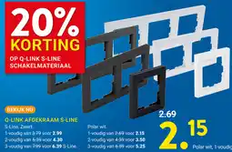 Kluswijs Q-link afdekraam s-line aanbieding