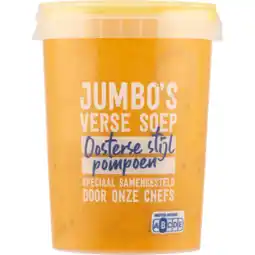 Jumbo Jumbo's Verse Soep Oosterse Stijl Pompoen 500 g aanbieding