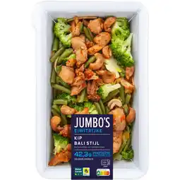 Jumbo Jumbo's Kip Bali Stijl met Groenten en Cashewnoten Proteïnerijk 475 g aanbieding