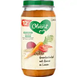 Jumbo Olvarit 12+ Maanden Groenteschotel met Quinoa en Linzen aanbieding