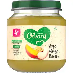 Jumbo Olvarit Appel Mango Banaan 4+ Maanden 125 g aanbieding