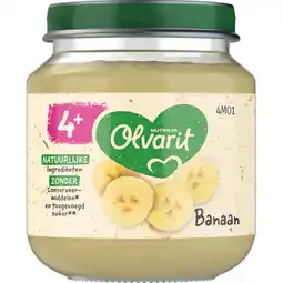 Jumbo Olvarit 4+ Maanden Banaan 125g aanbieding