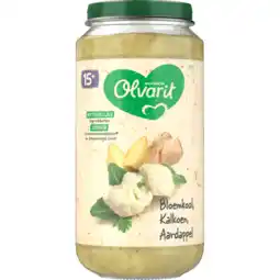 Jumbo Olvarit Bloemkool Kalkoen Aardappel 15+ Maanden 250 g aanbieding