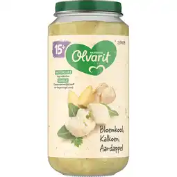 Jumbo Olvarit Bloemkool Kalkoen Aardappel 15+ Maanden 250 g aanbieding