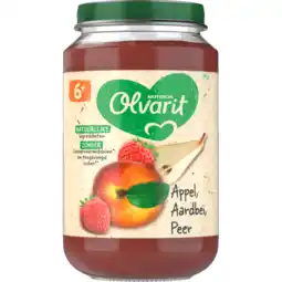 Jumbo Olvarit 6+ Maanden Appel Aardbei Peer 200g aanbieding