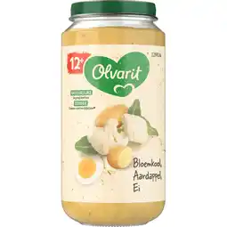 Jumbo Olvarit 12+ Maanden Bloemkool Aardappel Ei 250g aanbieding