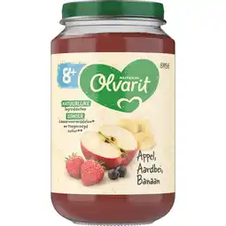 Jumbo Olvarit Appel Aardbei Banaan 8+ Maanden 200 g aanbieding