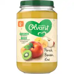 Jumbo Olvarit 6+ Maanden Perzik Banaan Kiwi 200g aanbieding