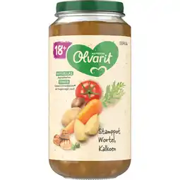Jumbo Olvarit 18+ Maanden Stamppot Wortel Kalkoen 250g aanbieding