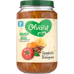 Jumbo Olvarit Spaghetti Bolognese 8+ Maanden 200 g aanbieding
